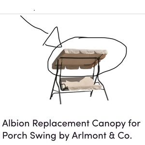 Albion Replacement Canopy for Porch Swing